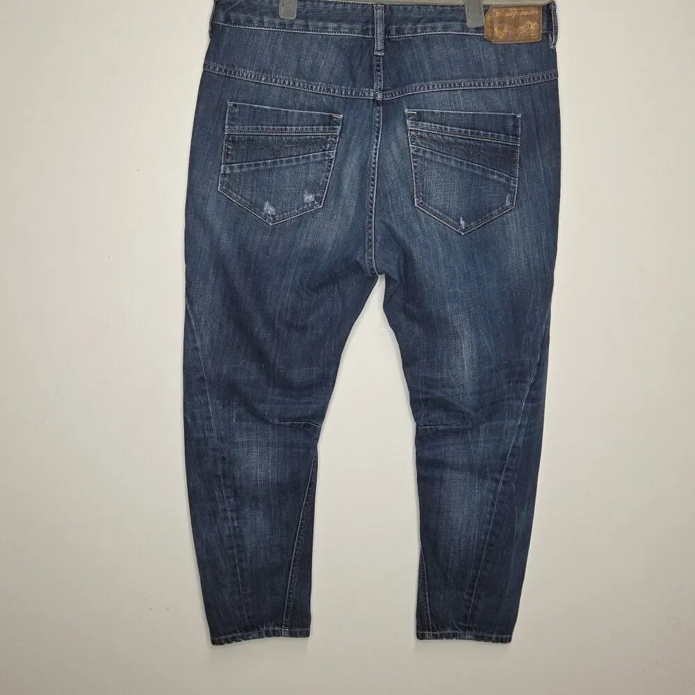 Diesel Women's Dark Blue Washed Flare Jeans